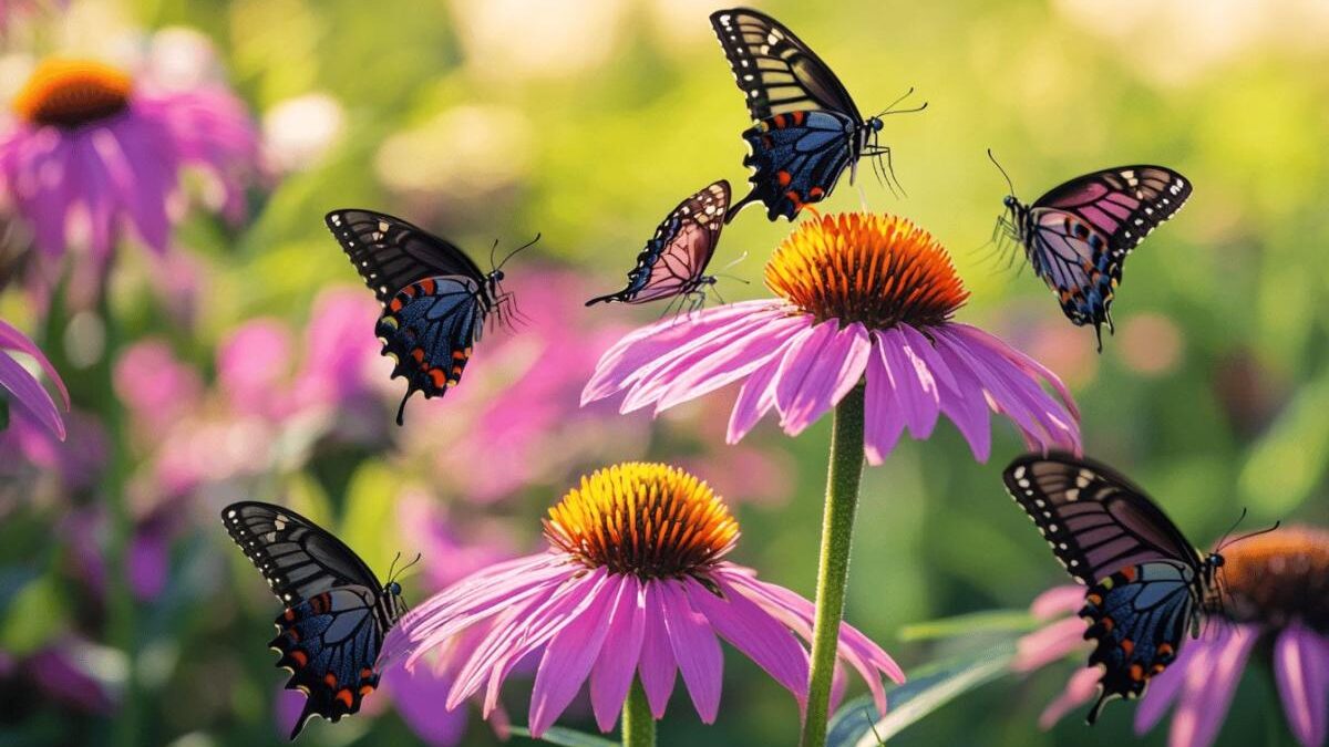 L’échinacée, la plante qui attire les papillons et fleurit sans jamais décevoir